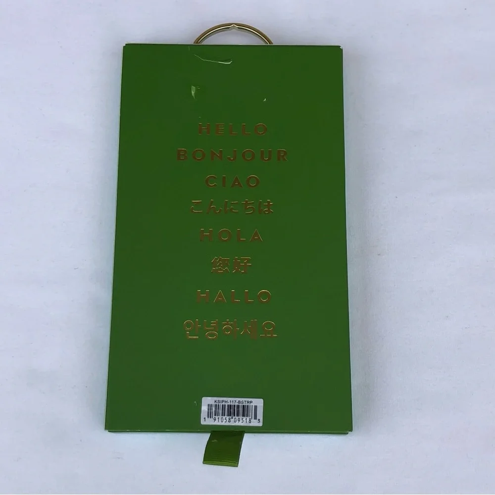 Kate Spade New York Wrap‎ Strap Black & White Case for iPhone XR